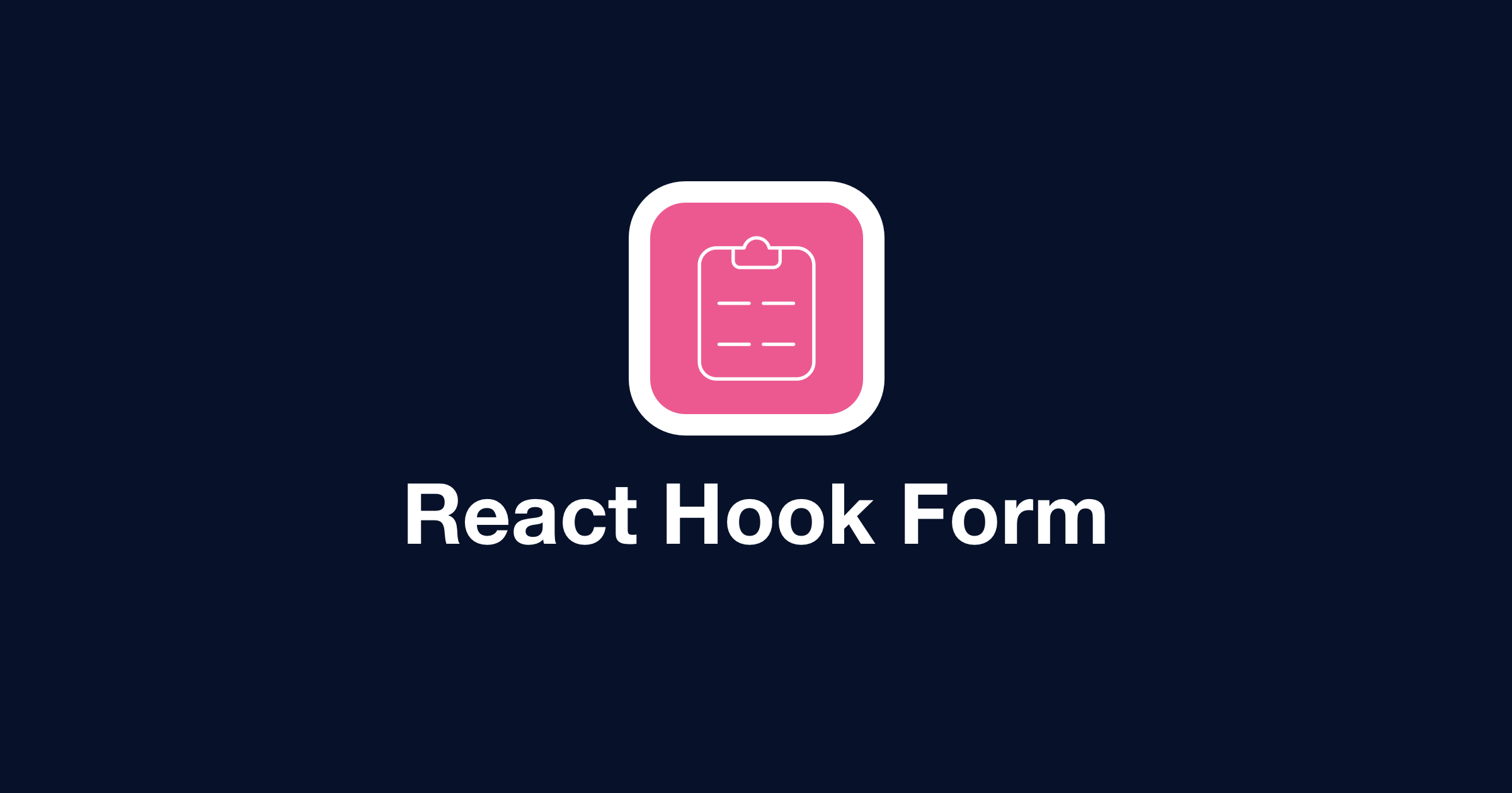 thumbnail for React Hook Form